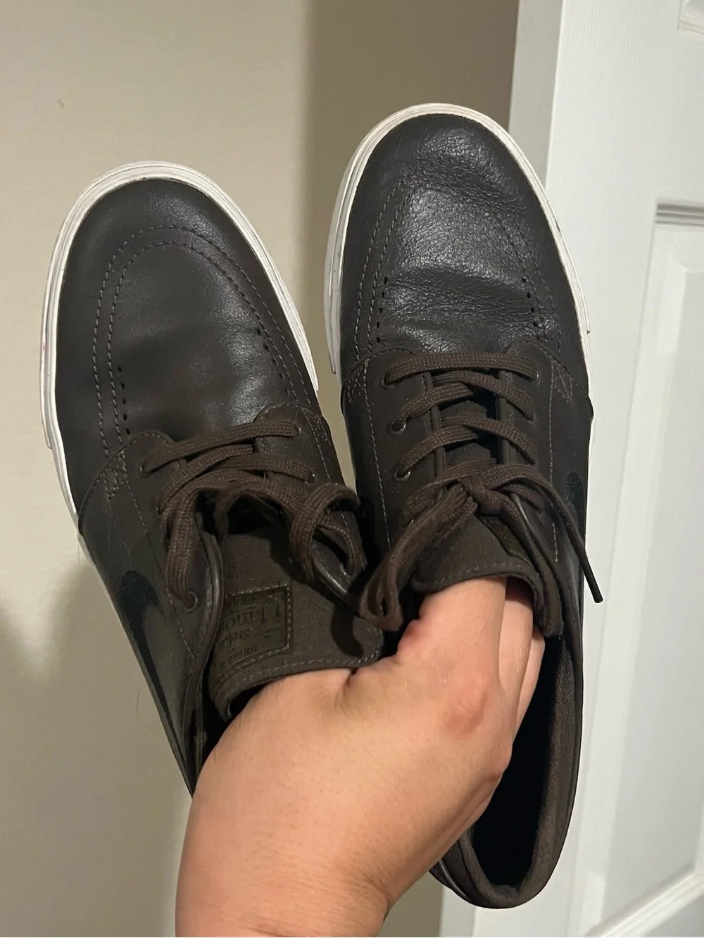 Nike SB Zoom Stefan Janoski Leather Shoes Brown 11